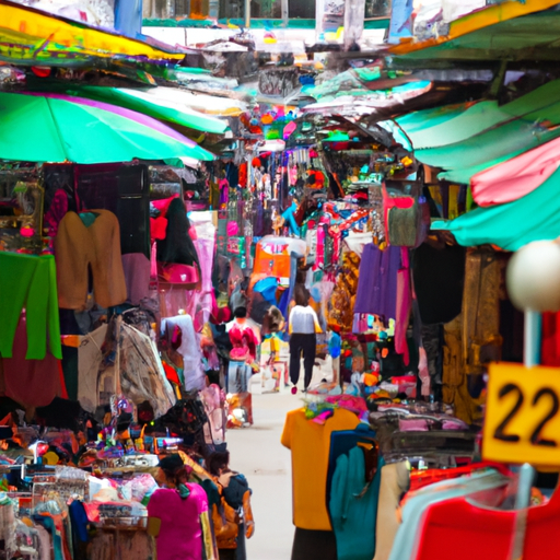 5. סצנת שוק מקומי צבעוני ותוססת בתאילנד