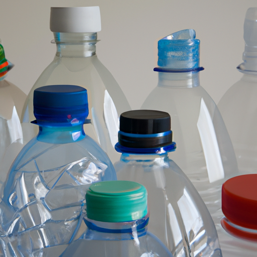 מבחר סוגים שונים של בקבוקי פלסטיק המציגים את הצורות, הגדלים והצבעים המשתנים שלהם